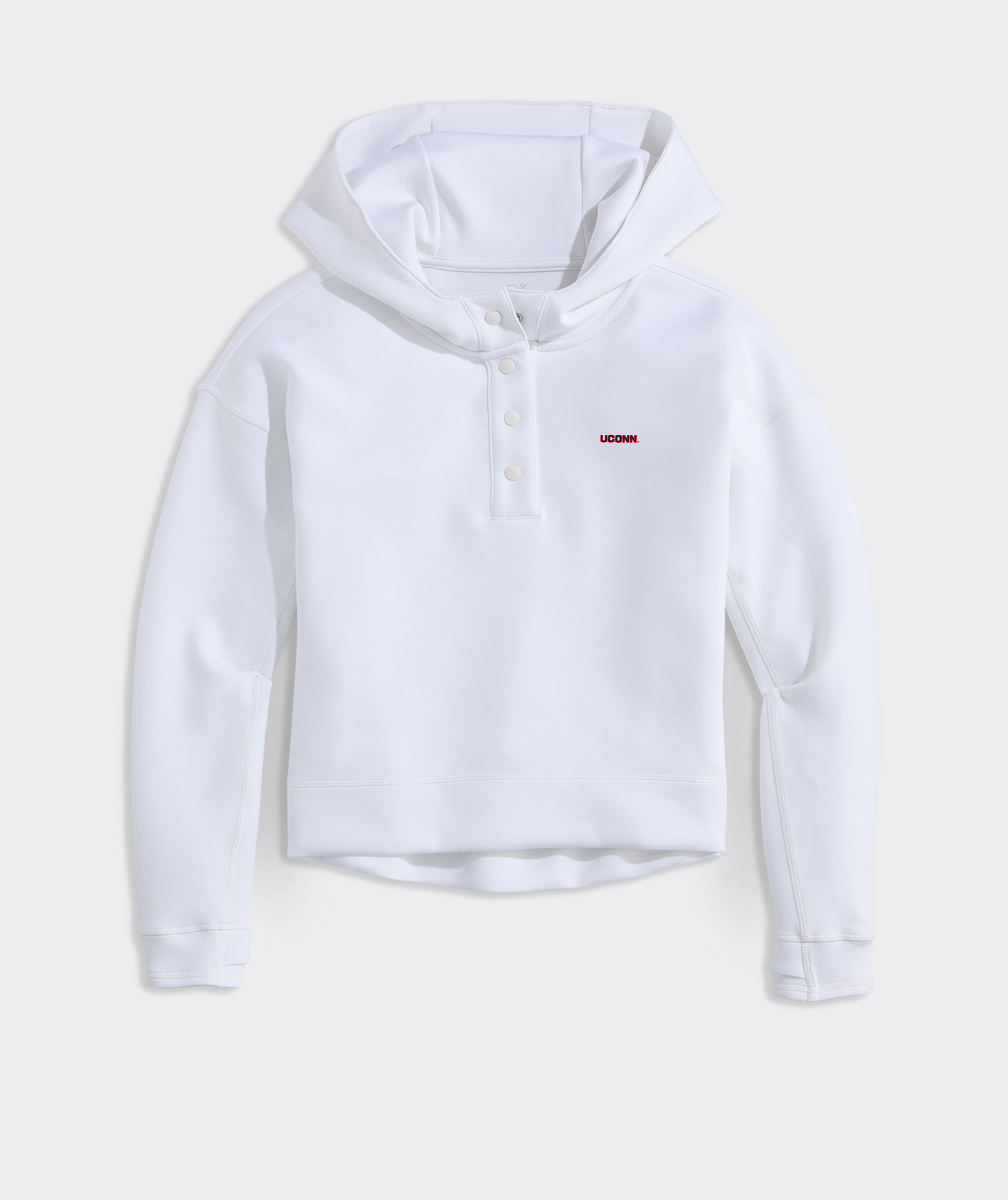 Women's University Of Connecticut Snap-Front Hooded Pullover