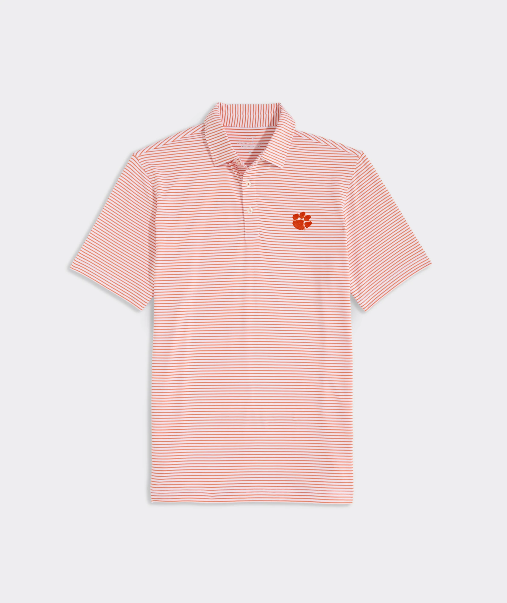 Clemson - Men's Collegiate Bradley Stripe Sankaty Polo