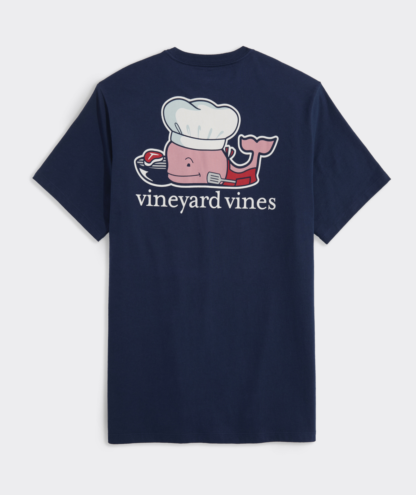 Fathers Day Grill Whale Short-Sleeve Pocket Tee