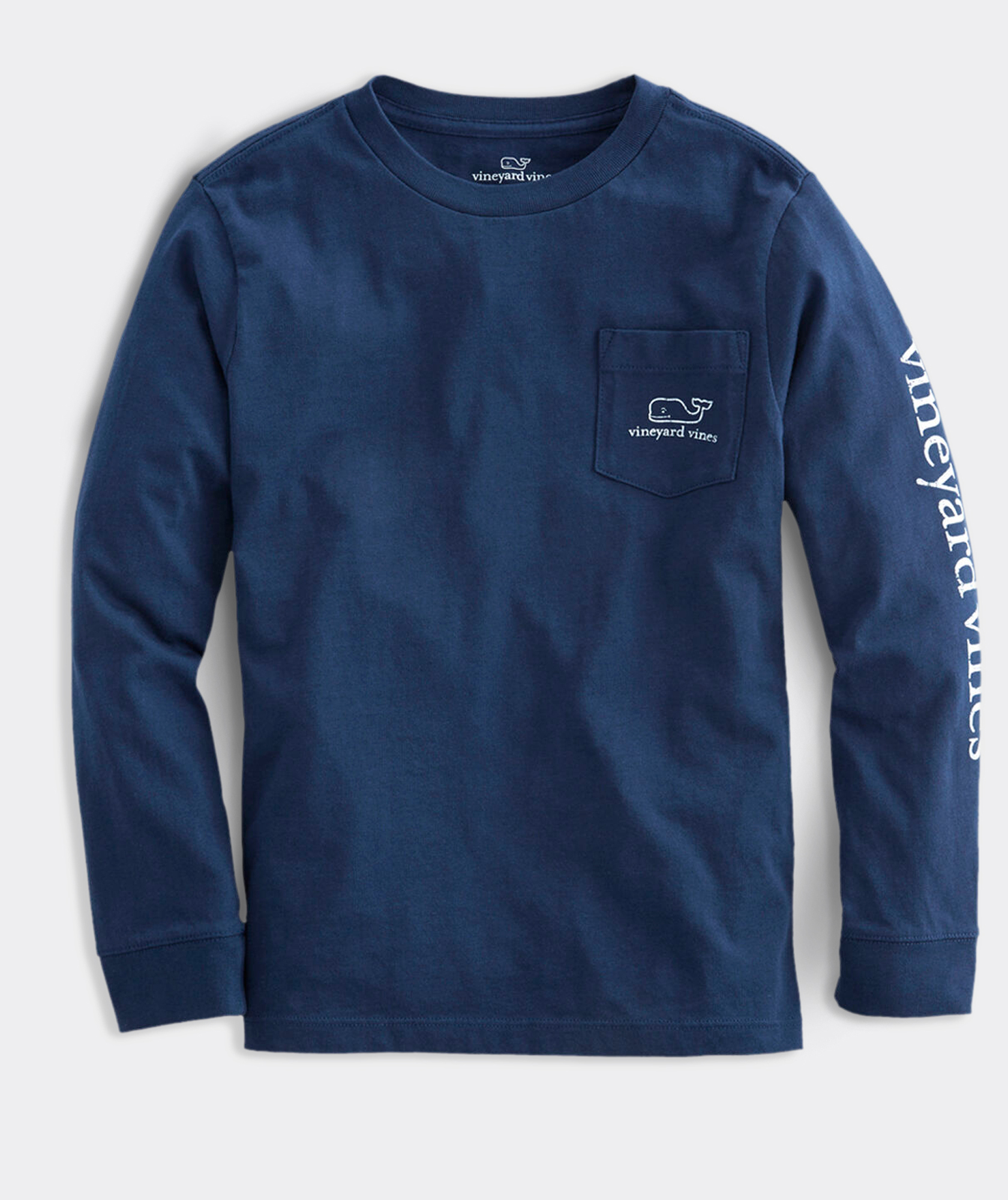 Boys' Vintage Whale Long-Sleeve Pocket Tee