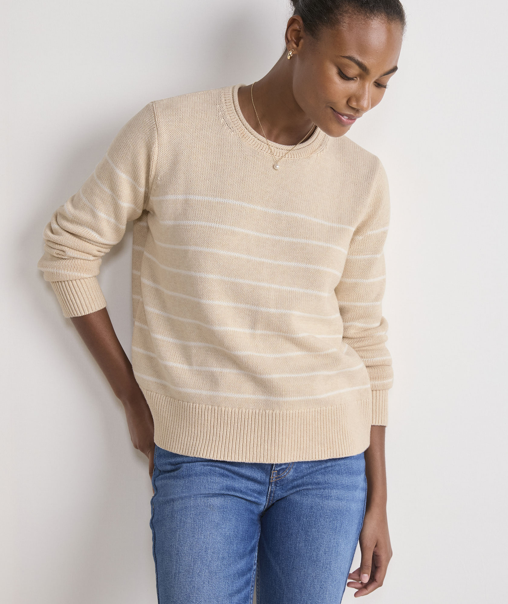 Katie Cotton Roll Neck Sweater