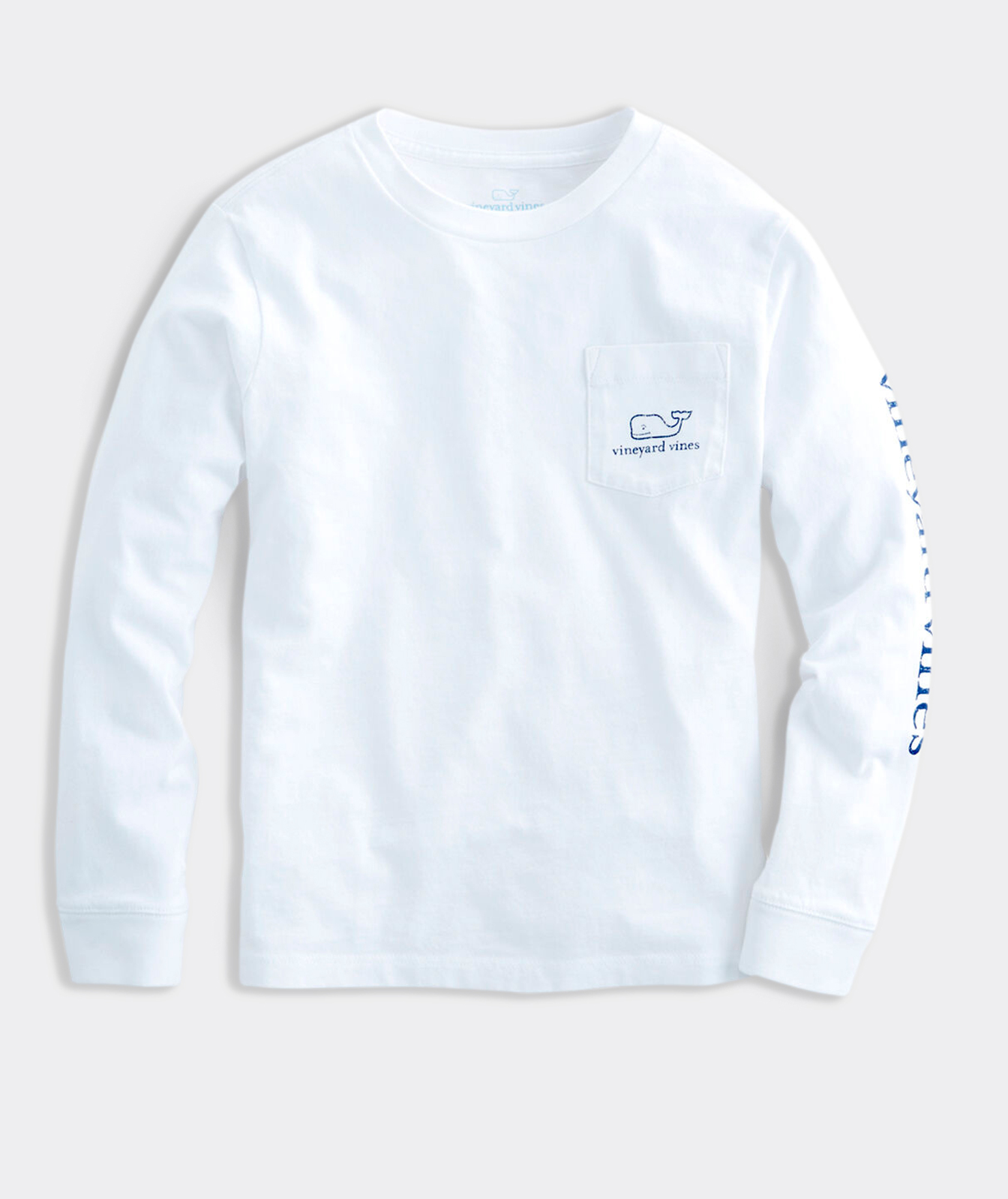 Boys' Vintage Whale Long-Sleeve Pocket Tee