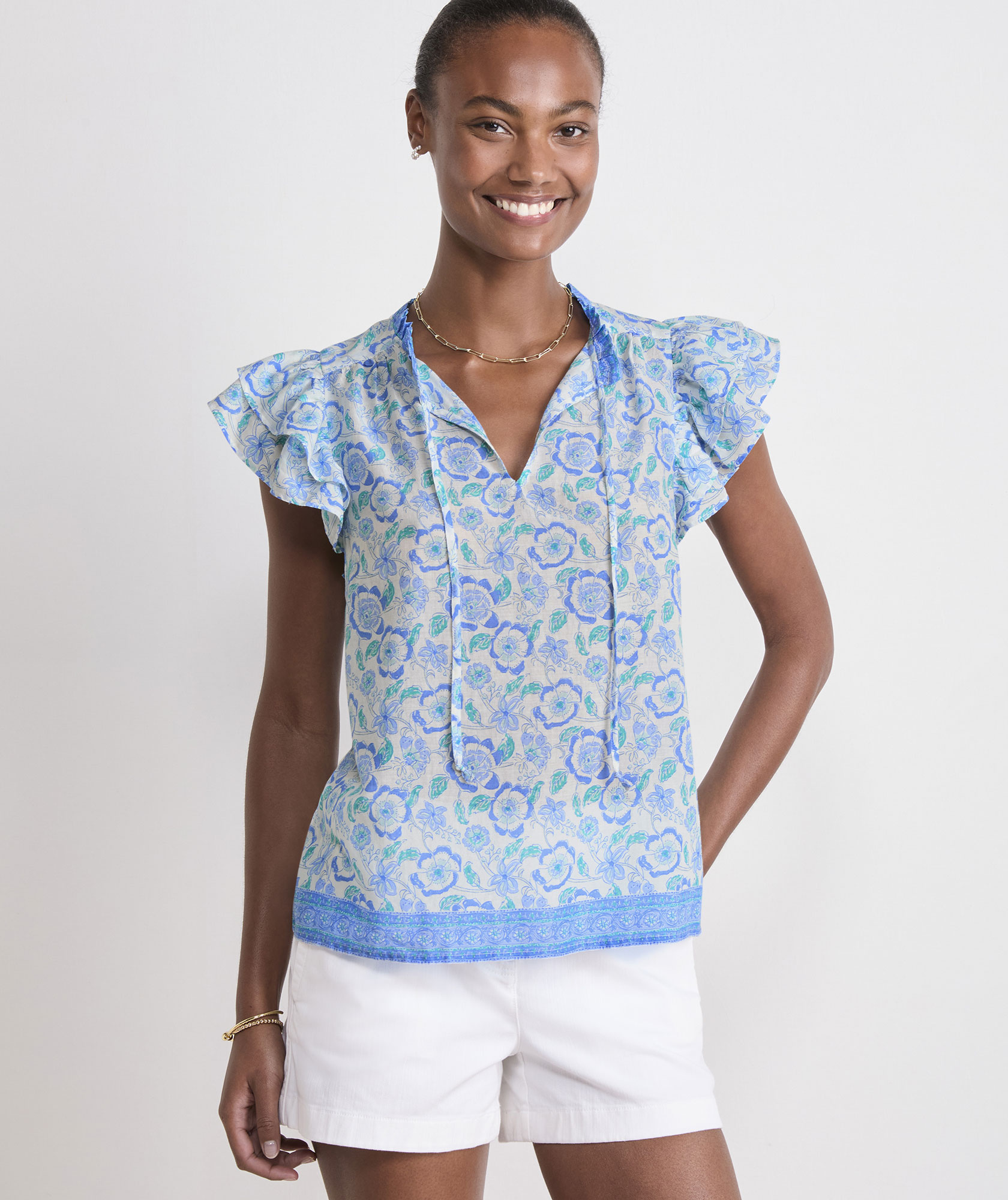 Adare Double Ruffle Top
