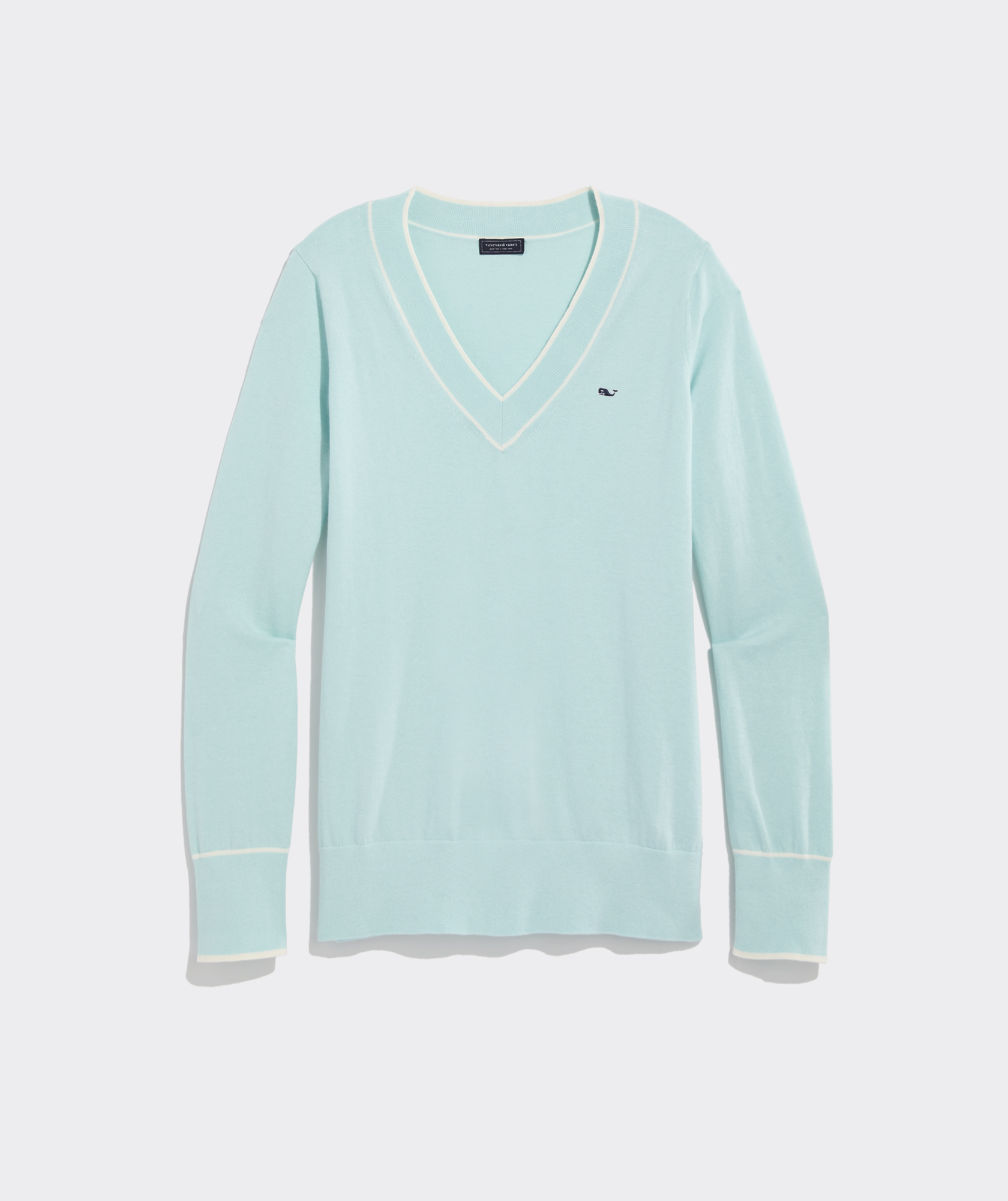 Cotton Cashmere Heritage V-Neck Sweater
