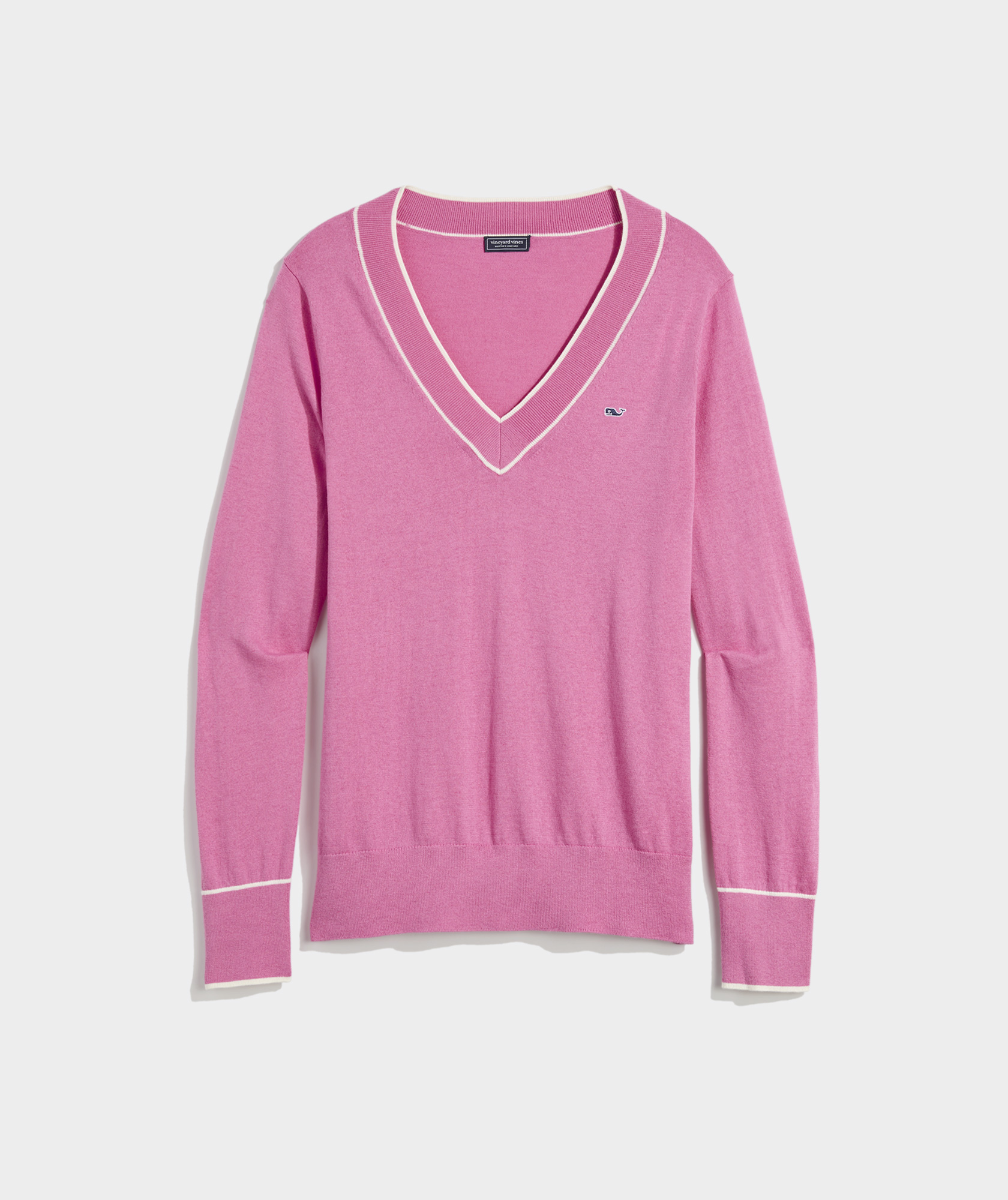 Cotton Cashmere Heritage V-Neck Sweater