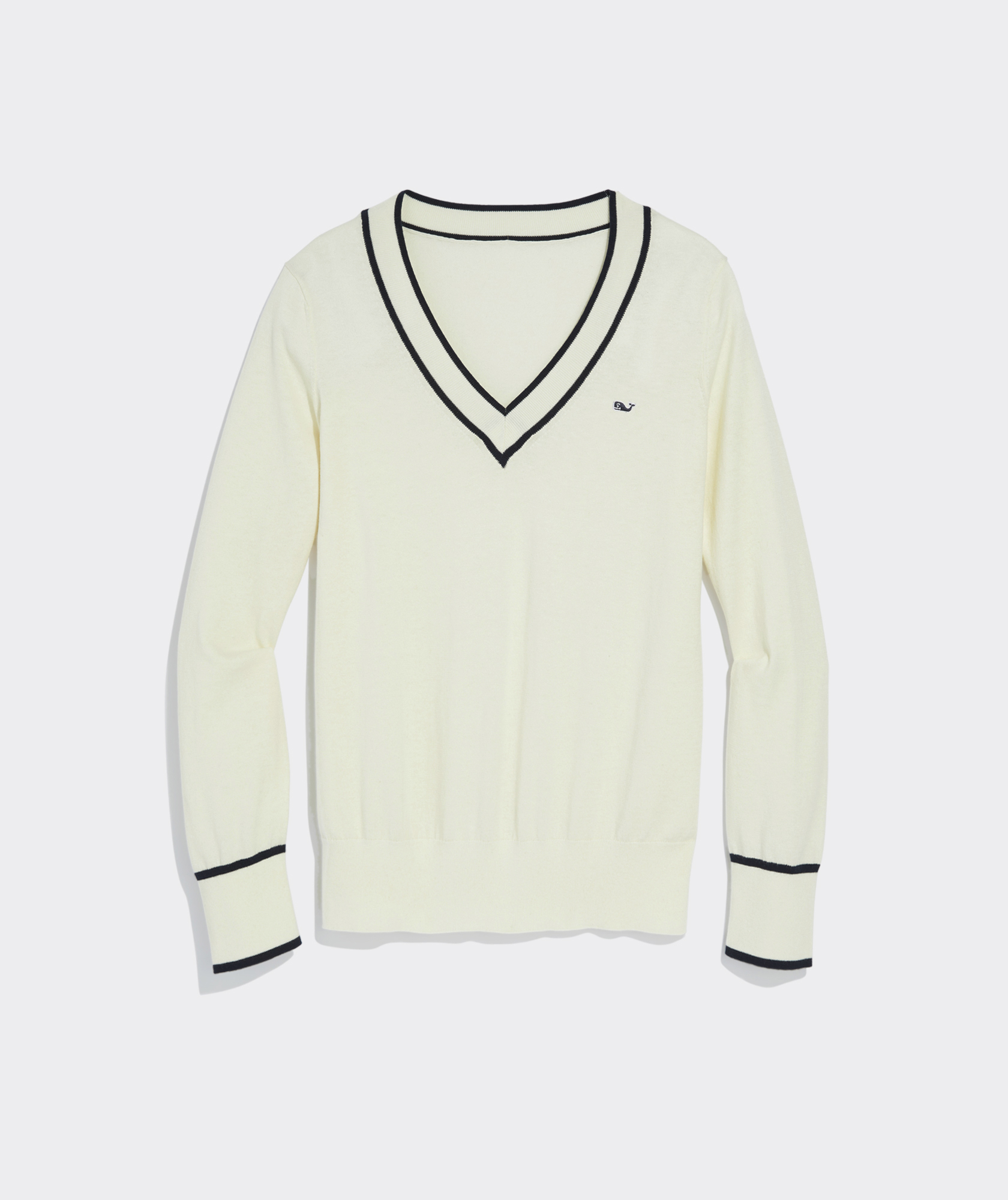 Cotton Cashmere Heritage V-Neck Sweater