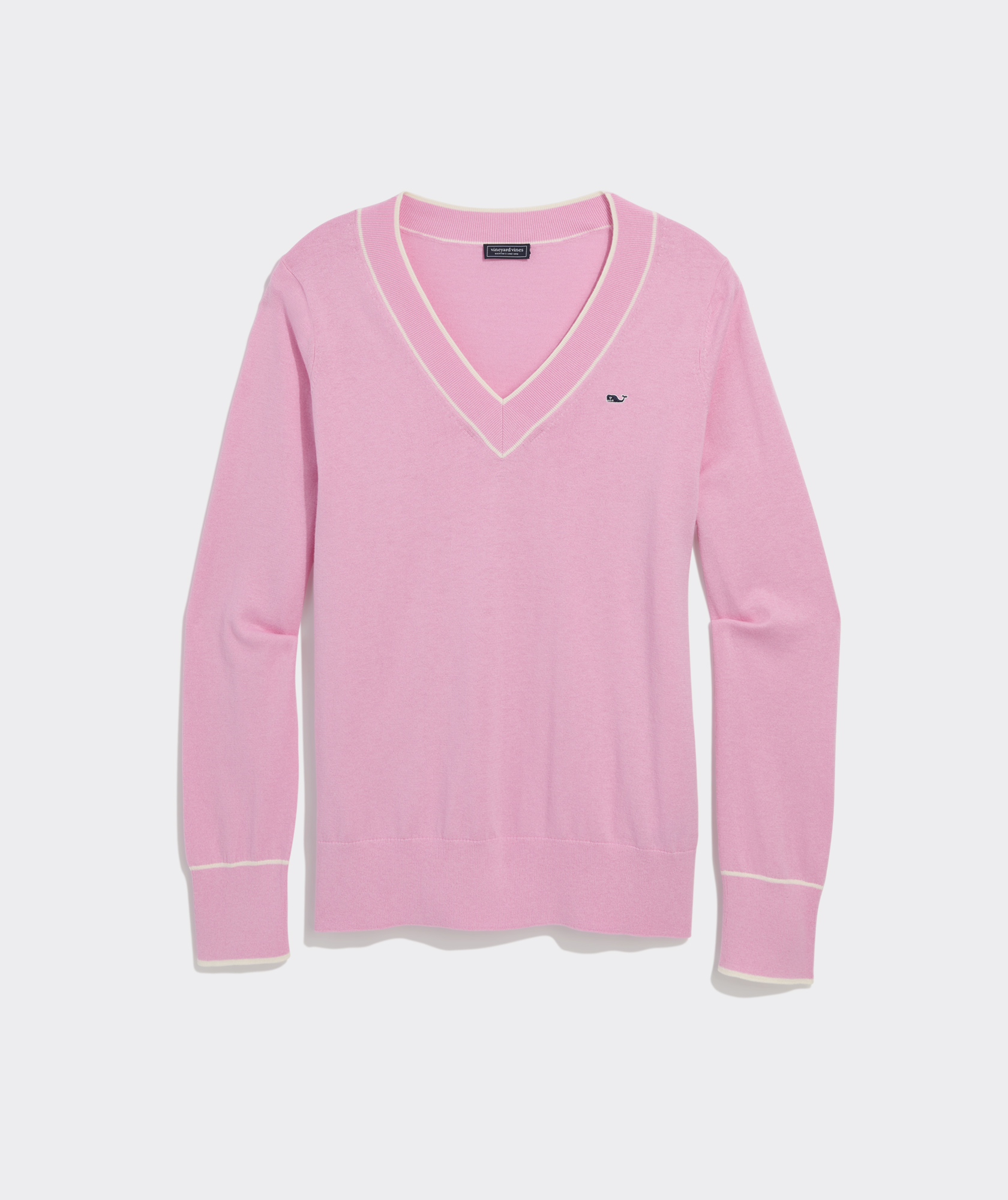 Cotton Cashmere Heritage V-Neck Sweater
