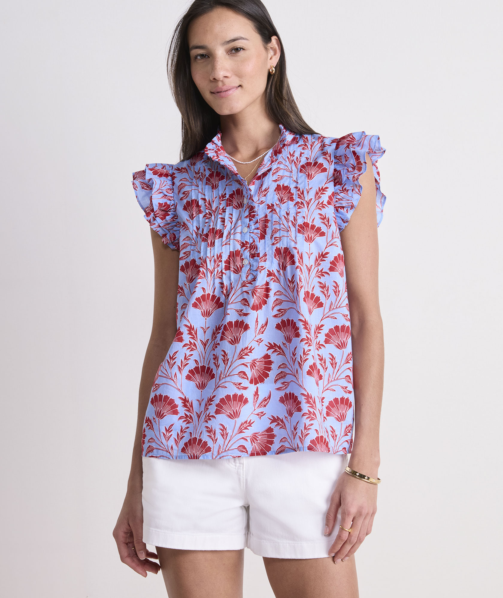 Adare Pintuck Top