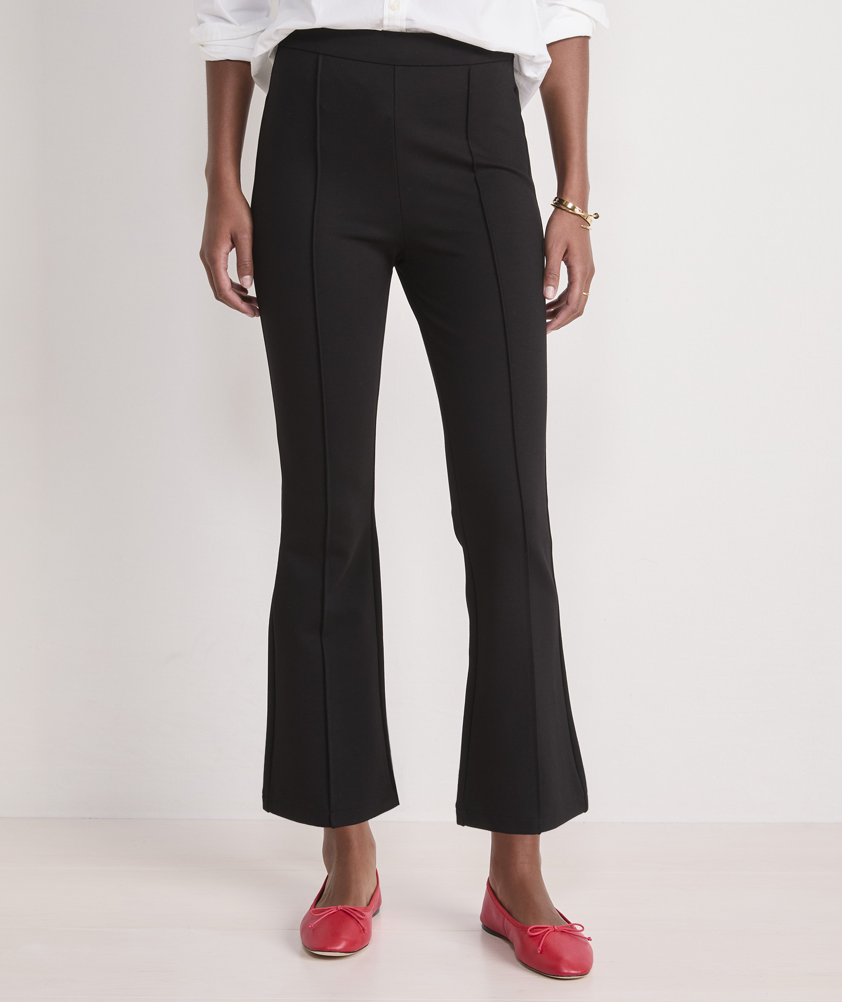 Crop Flare Ponte Pants