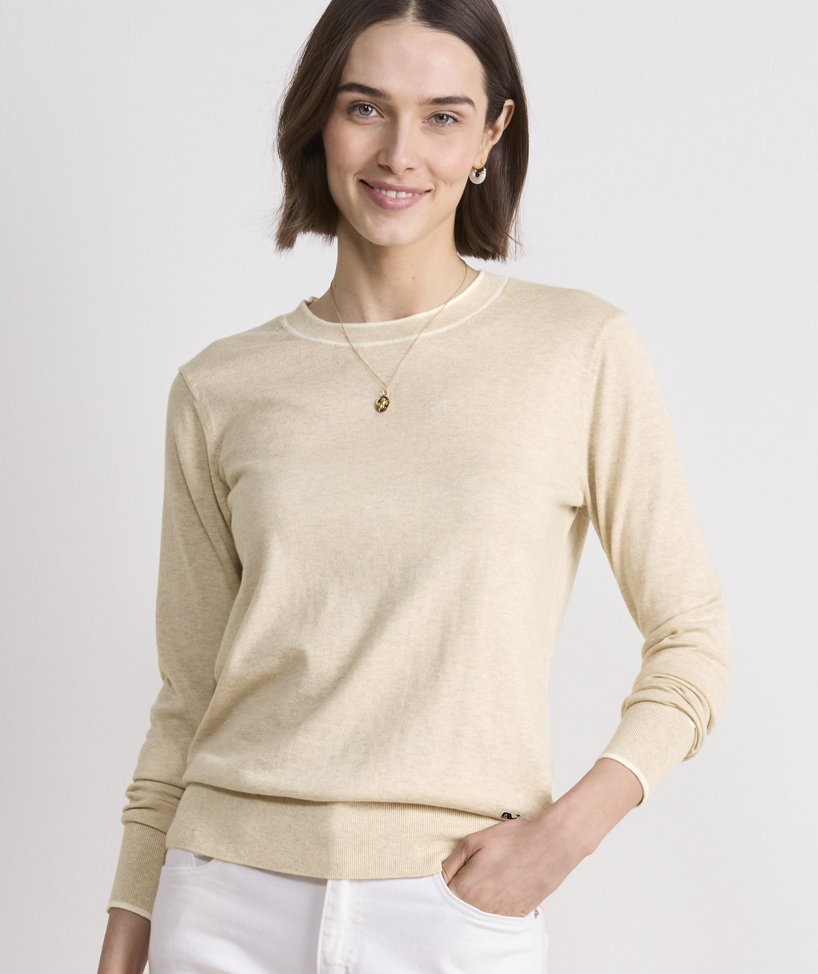 Cotton Cashmere Heritage Crewneck Sweater