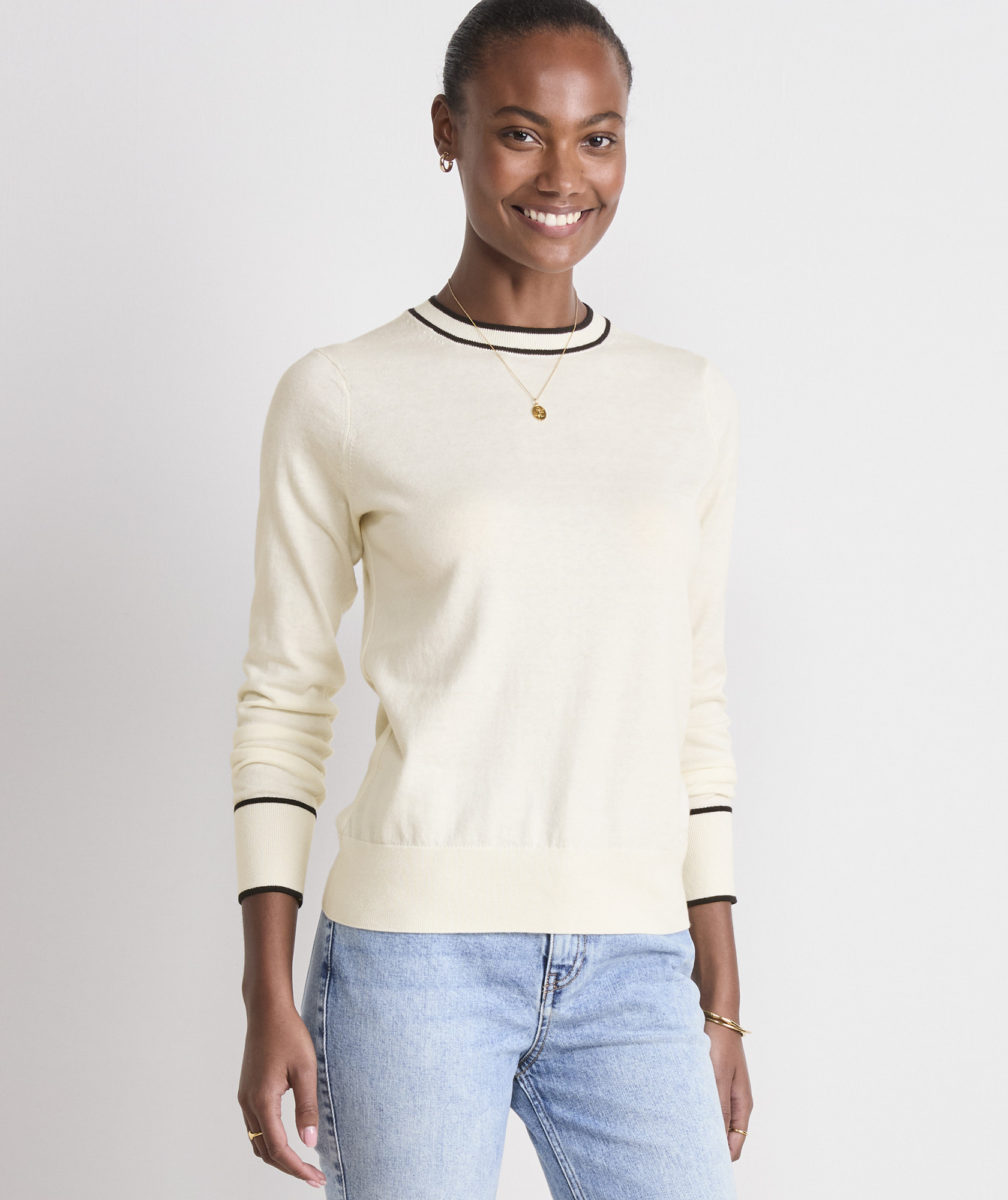 Cotton Cashmere Heritage Crewneck Sweater