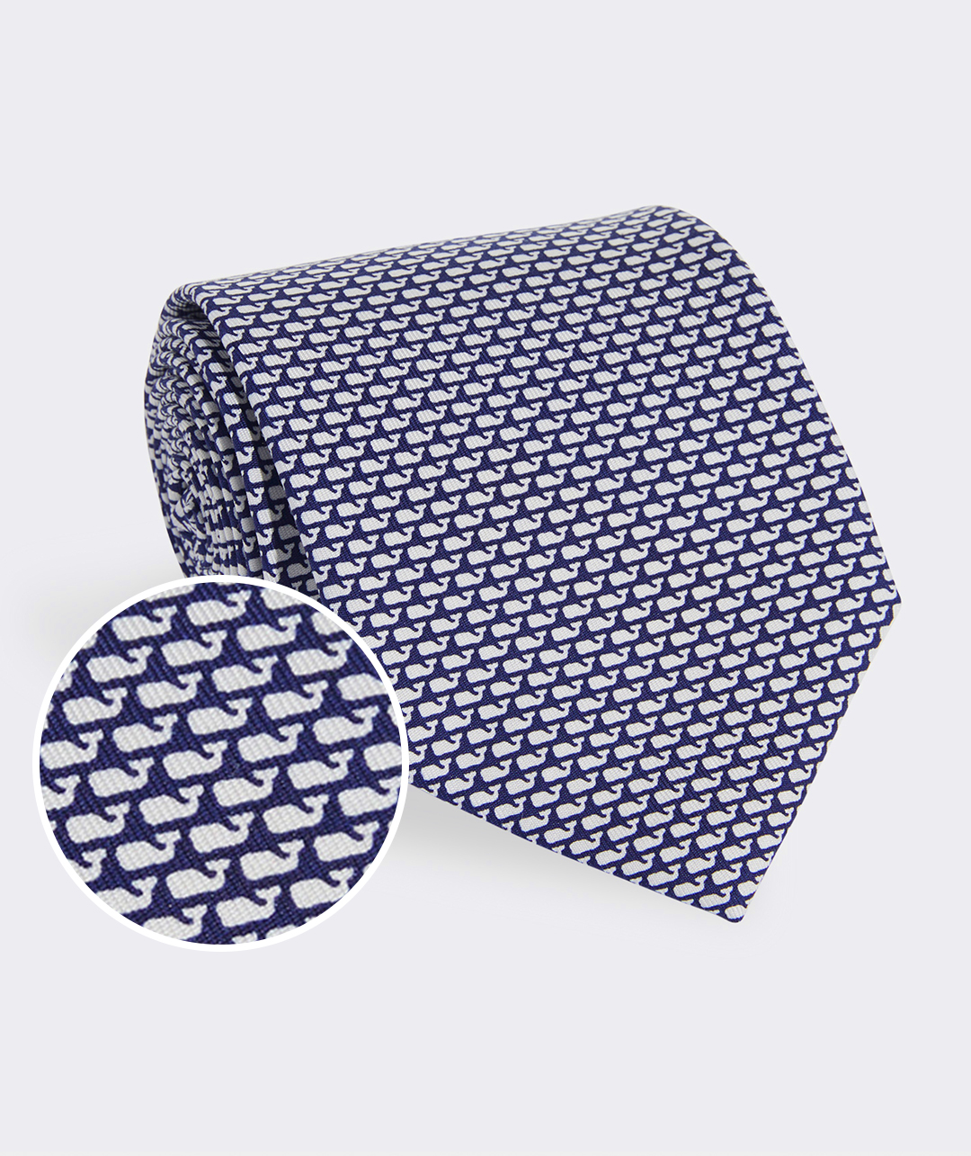 Micro Whales Silk Tie