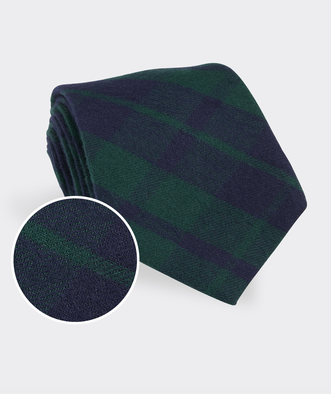 Blackwatch Plaid Flannel Kennedy Tie