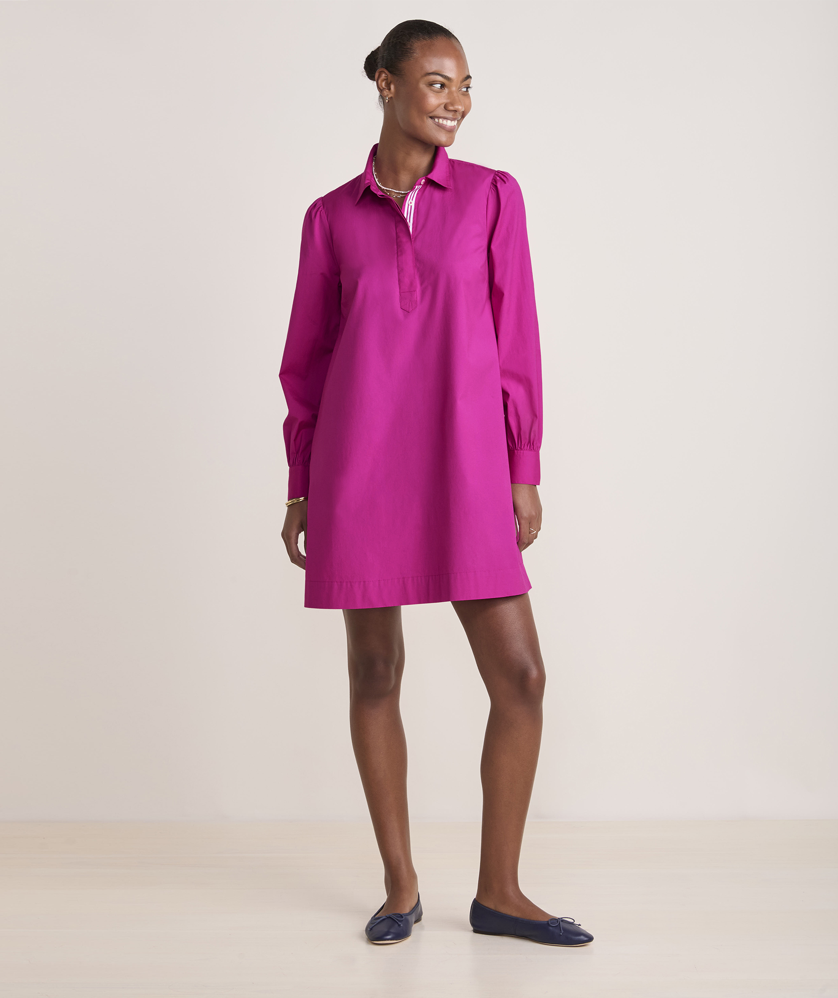 Poplin Popover Dress