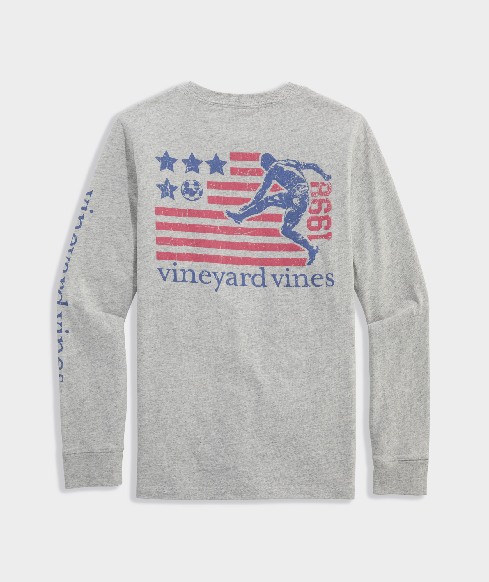 Boys' USA Soccer Kick Long-Sleeve Pocket Tee