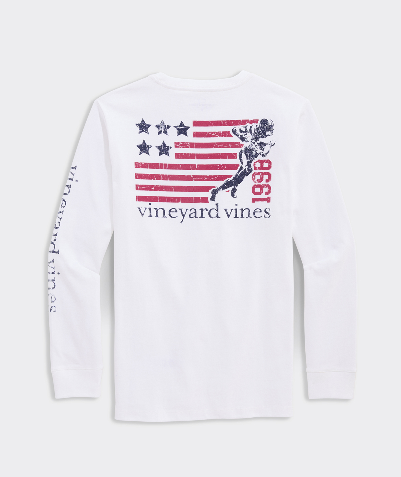 Boys' USA Quarterback Long-Sleeve Pocket Tee