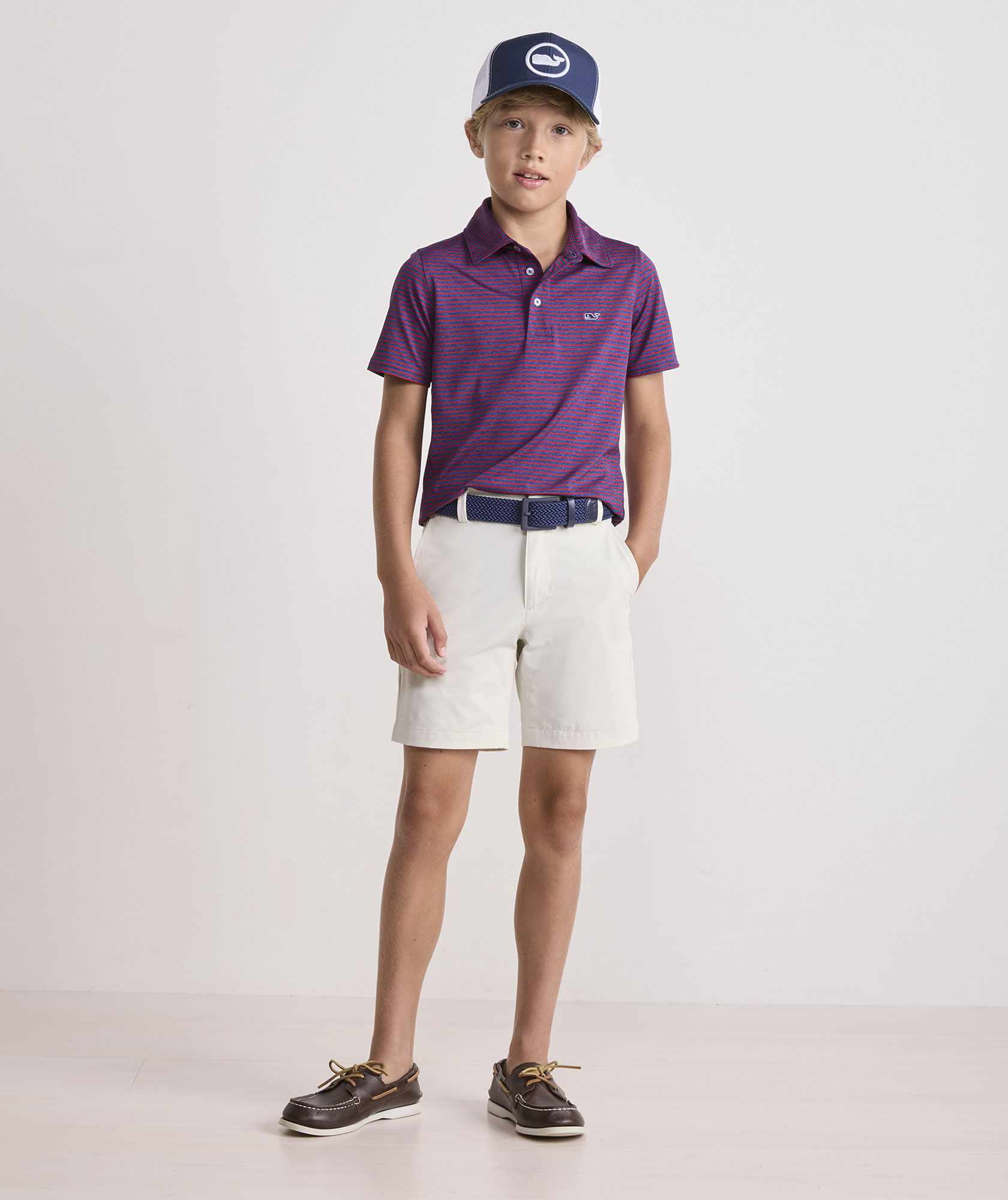 Boys' Bradley Stripe Sankaty Polo