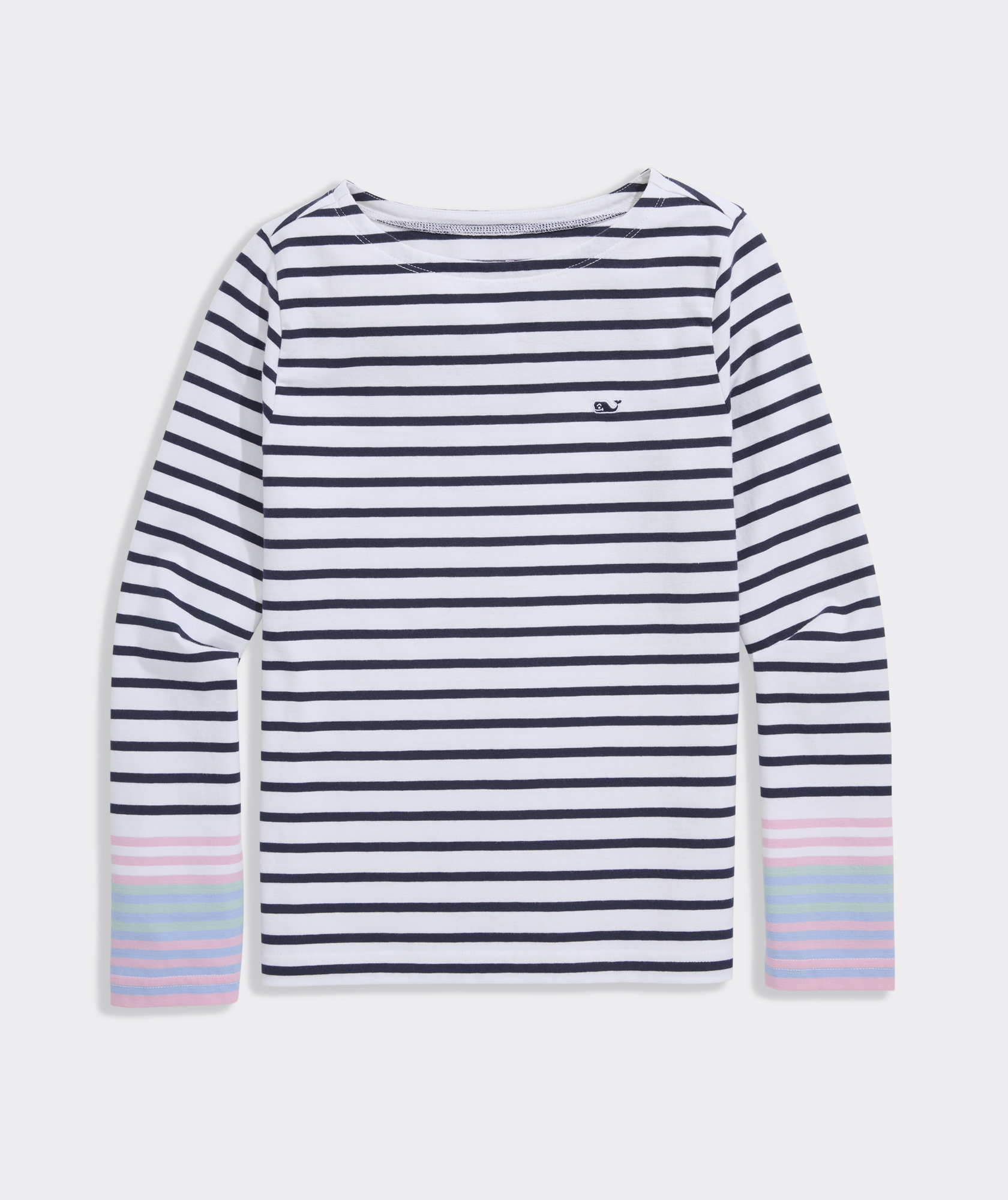 Girls' Jersey Boatneck Long-Sleeve Tee