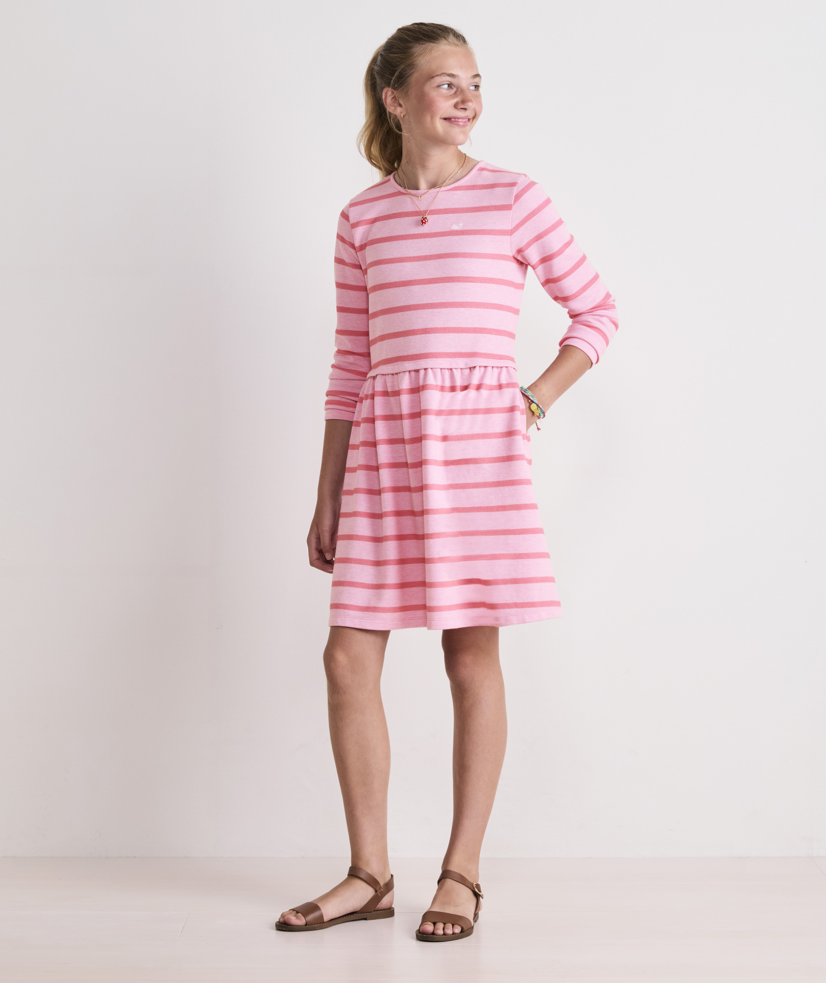 Girls' Striped Saltwater Dress