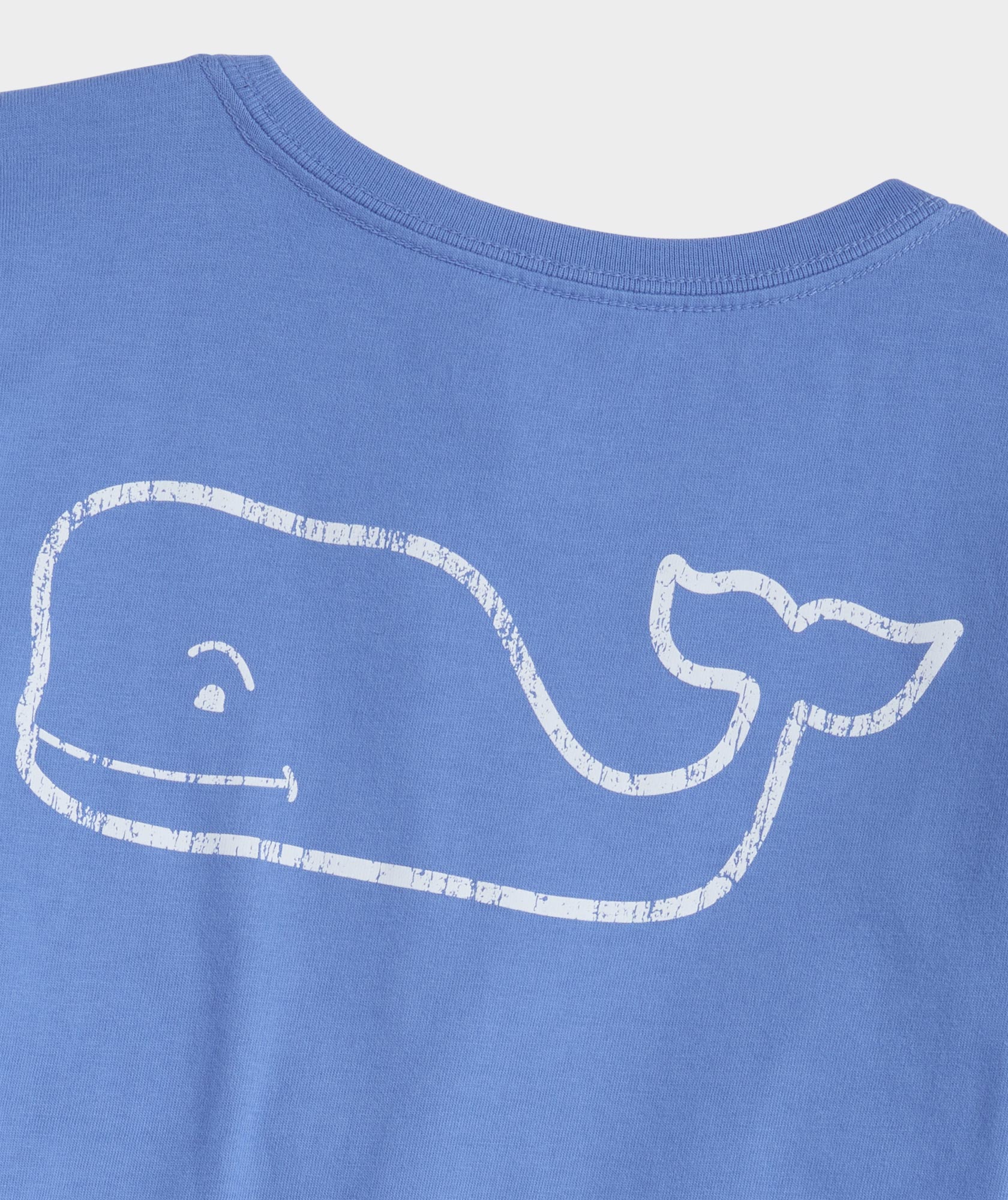 Girlsâ Vintage Whale Long-Sleeve Pocket Tee