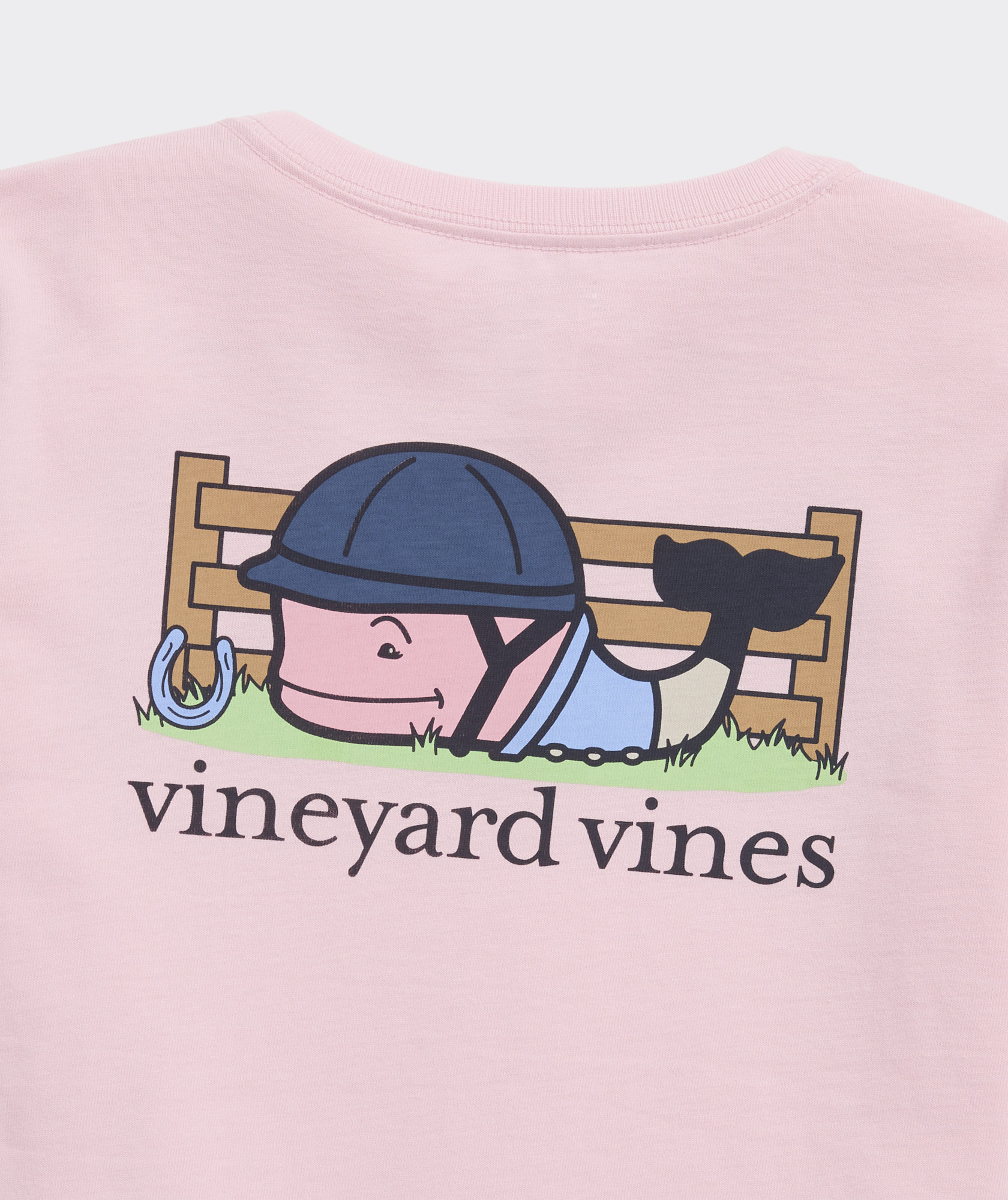 Girls' Horseback Rider Whale Long-Sleeve Pocket Tee