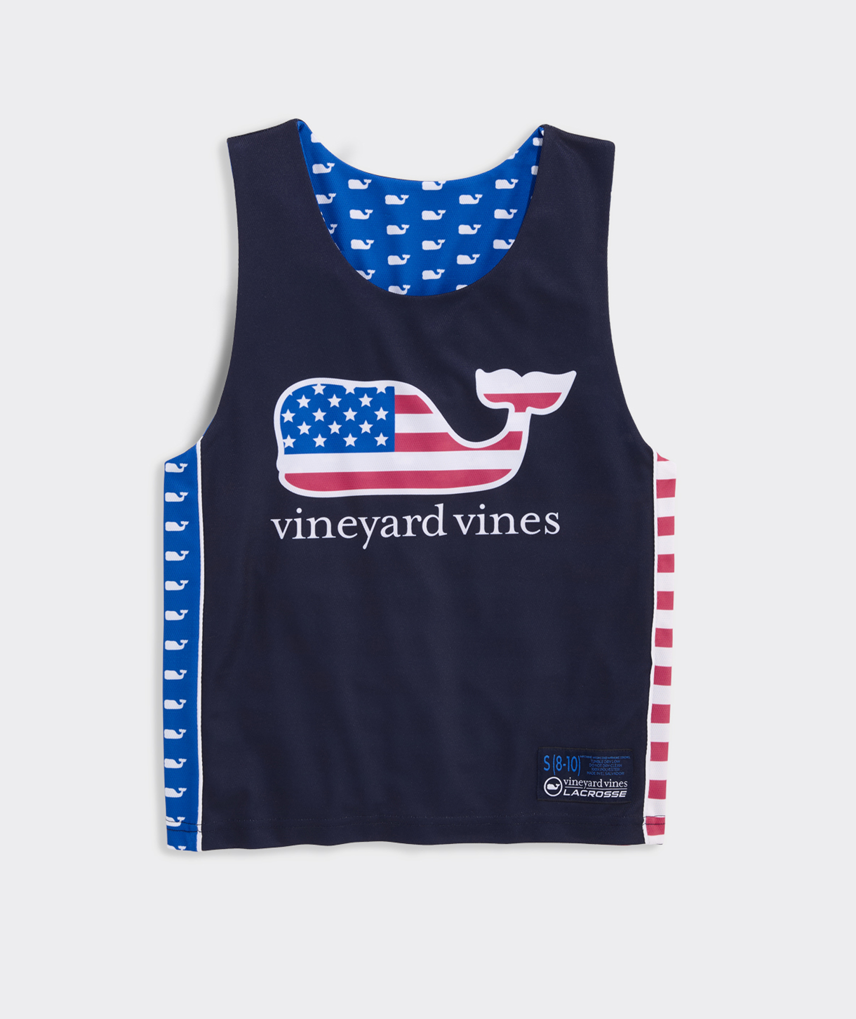 Boys' Reversible USA Whale Mesh Pinnie