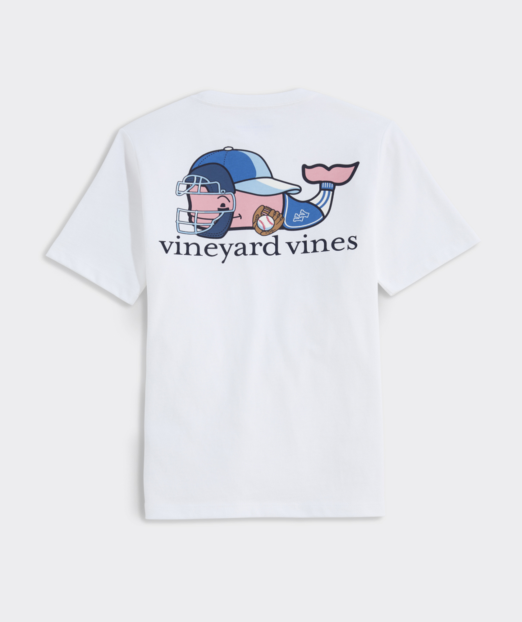 Boys' Baseball Catcher Whale Short-Sleeve Pocket Tee